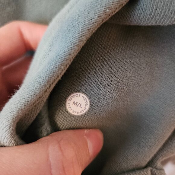 Lululemon Scuba Oversized 1/2 Zip Hoodie Size M/L Tidewater Teal - Picture 5 of 5